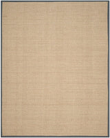 Safavieh Natural Fiber Nf114Q Natural / Dark Grey Rugs.