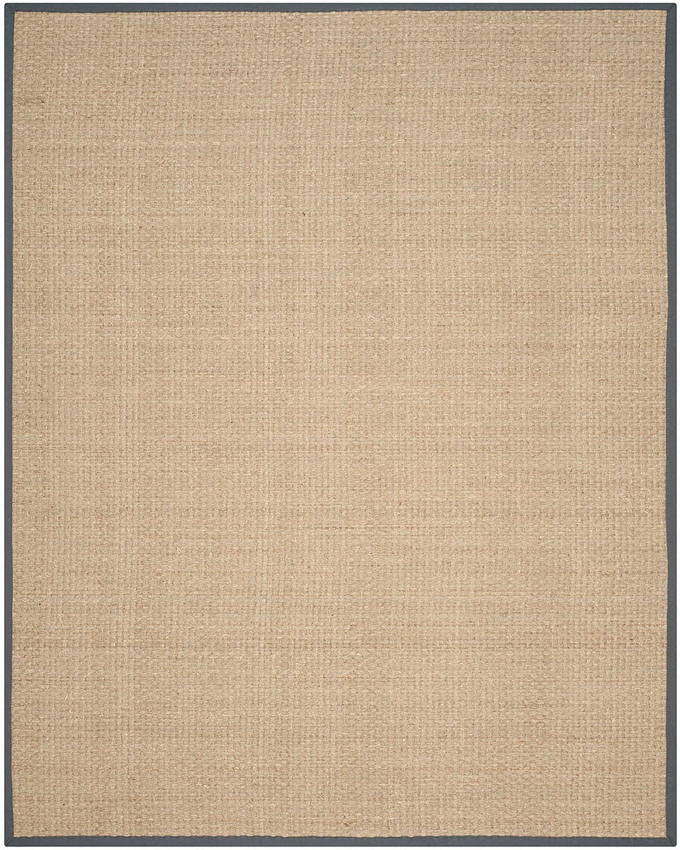 Safavieh Natural Fiber Nf114Q Natural / Dark Grey Natural Fiber Area Rug