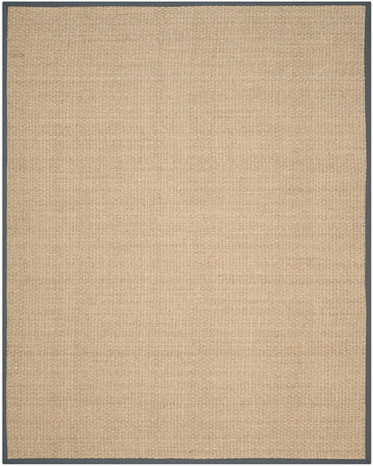 Safavieh Natural Fiber Nf114Q Natural / Dark Grey Natural Fiber Area Rug