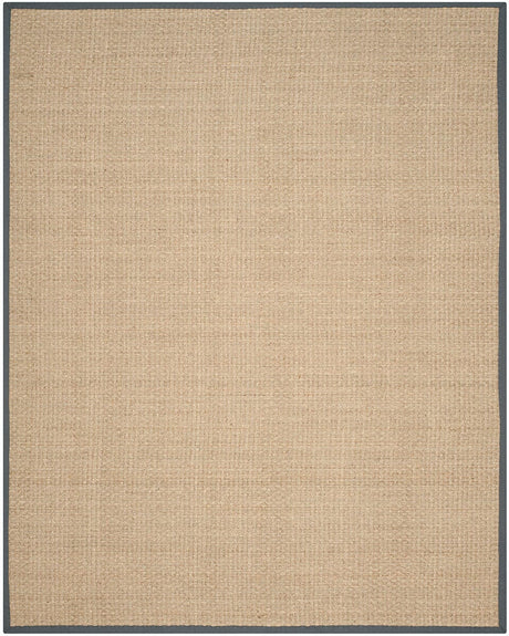 Safavieh Natural Fiber Nf114Q Natural / Dark Grey Rugs.