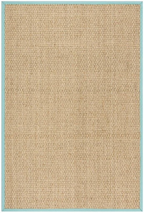 Safavieh Natural Fiber Nf114R Natural / Teal Rugs.