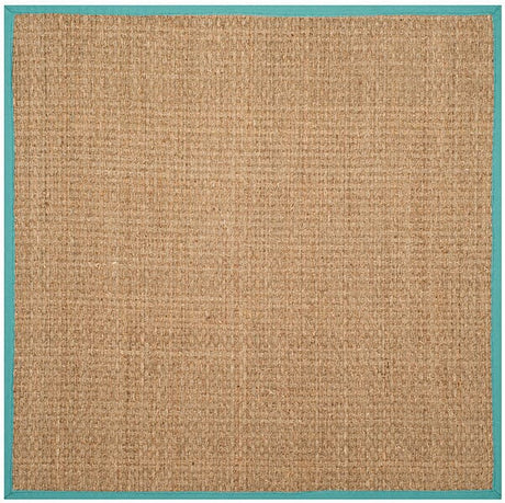 Safavieh Natural Fiber Nf114R Natural / Teal Rugs.