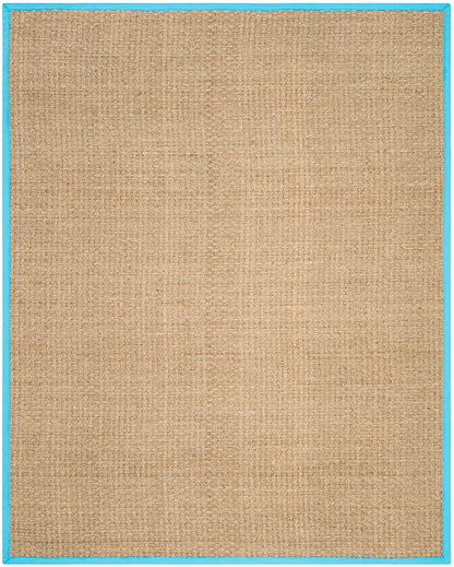 Safavieh Natural Fiber Nf114S Natural / Turquoise Natural Fiber Area Rug