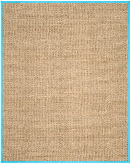 Safavieh Natural Fiber Nf114S Natural / Turquoise Rugs.