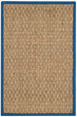 Safavieh Natural Fiber Nf114T Natural / Navy Rugs.