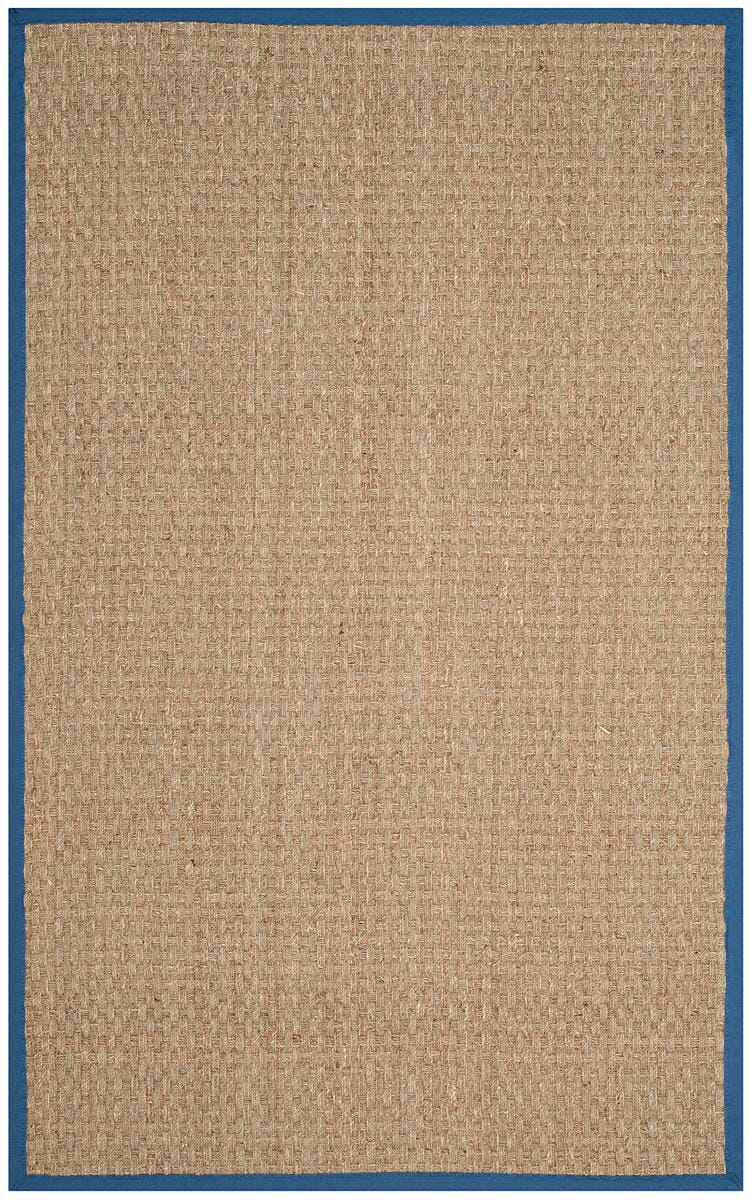 Safavieh Natural Fiber Nf114T Natural / Navy Rugs.