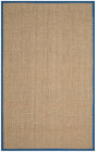 Safavieh Natural Fiber Nf114T Natural / Navy Rugs.