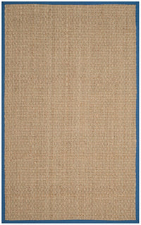 Safavieh Natural Fiber Nf114T Natural / Navy Natural Fiber Area Rug