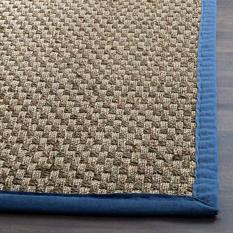 Safavieh Natural Fiber Nf114T Natural / Navy Rugs.