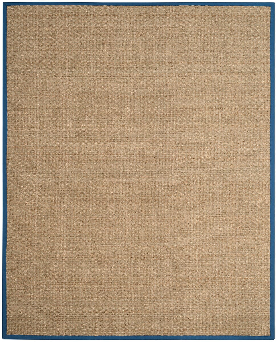 Safavieh Natural Fiber Nf114T Natural / Navy Natural Fiber Area Rug