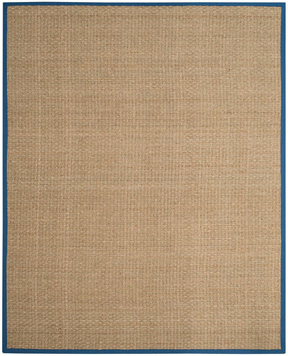 Safavieh Natural Fiber Nf114T Natural / Navy Natural Fiber Area Rug