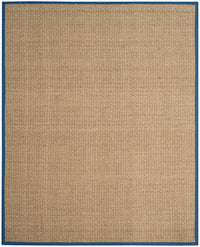 Safavieh Natural Fiber Nf114T Natural / Navy Natural Fiber Area Rug