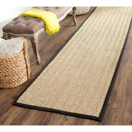 Safavieh Natural Fiber nf115c Natural / Black Rugs.