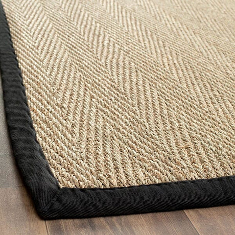 Safavieh Natural Fiber nf115c Natural / Black Rugs.