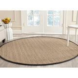 Safavieh Natural Fiber nf115c Natural / Black Rugs.