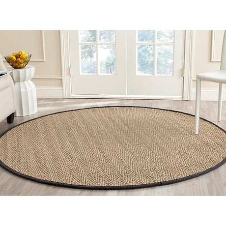 Safavieh Natural Fiber nf115c Natural / Black Rugs.