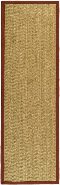 Safavieh Natural Fiber nf115d Natural / Red Natural Fiber Area Rug