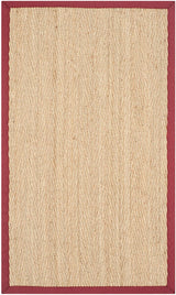 Safavieh Natural Fiber nf115d Natural / Red Rugs.