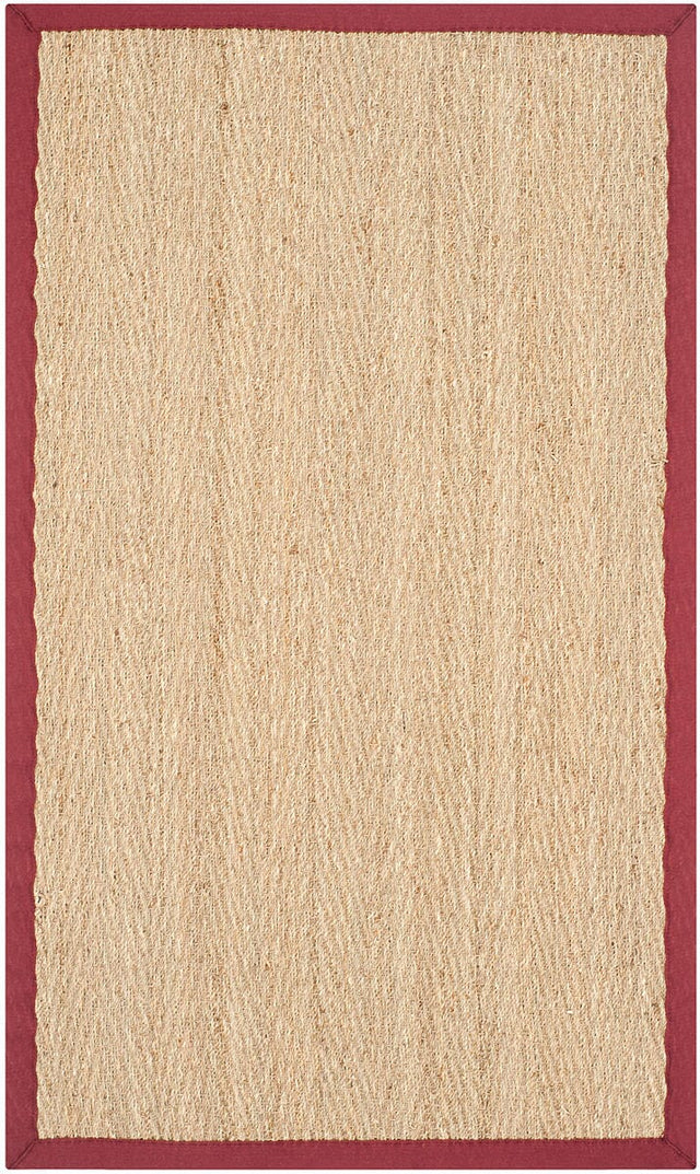 Safavieh Natural Fiber nf115d Natural / Red Rugs.