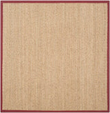 Safavieh Natural Fiber nf115d Natural / Red Rugs.