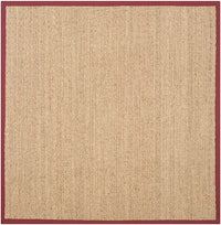 Safavieh Natural Fiber nf115d Natural / Red Natural Fiber Area Rug