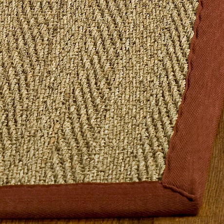 Safavieh Natural Fiber nf115d Natural / Red Rugs.