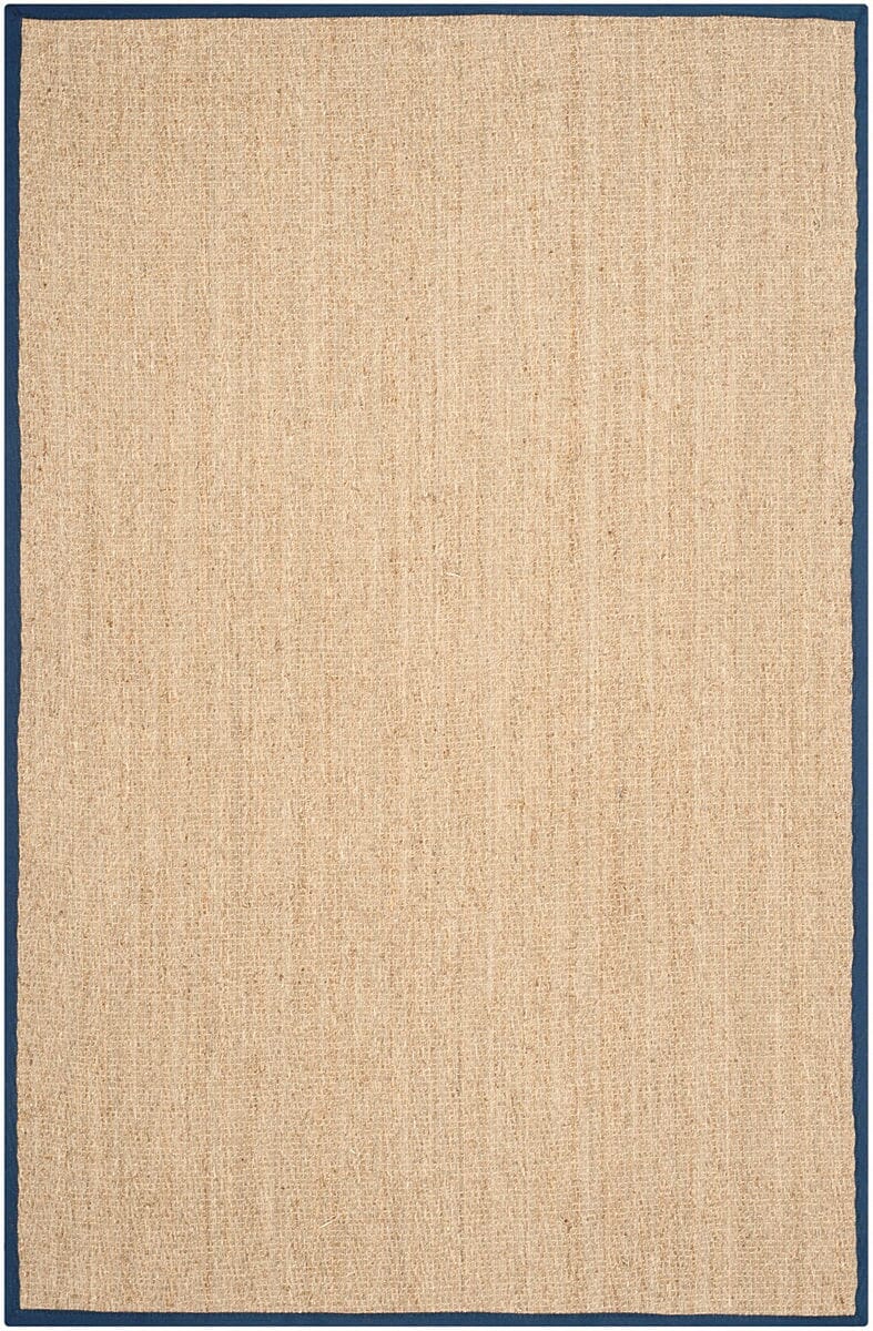 Safavieh Natural Fiber Nf115E Natural / Blue Natural Fiber Area Rug