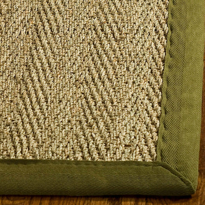 Safavieh Natural Fiber nf115g Natural / Olive Natural Fiber Area Rug