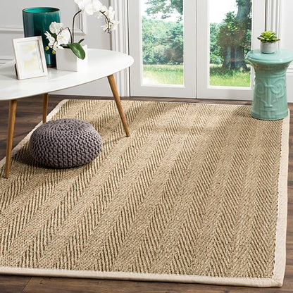 Safavieh Natural Fiber Nf115J Natural / Ivory Natural Fiber Area Rug