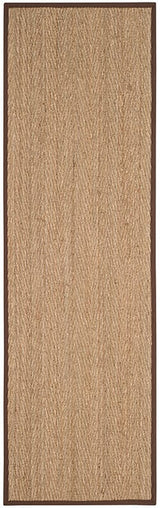 Safavieh Natural Fiber Nf115K Natural / Dark Brown Rugs.