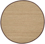 Safavieh Natural Fiber Nf115K Natural / Dark Brown Rugs.