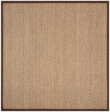 Safavieh Natural Fiber Nf115K Natural / Dark Brown Rugs.