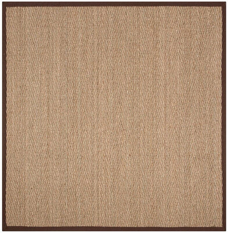 Safavieh Natural Fiber Nf115K Natural / Dark Brown Rugs.