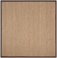 Safavieh Natural Fiber Nf115K Natural / Dark Brown Natural Fiber Area Rug