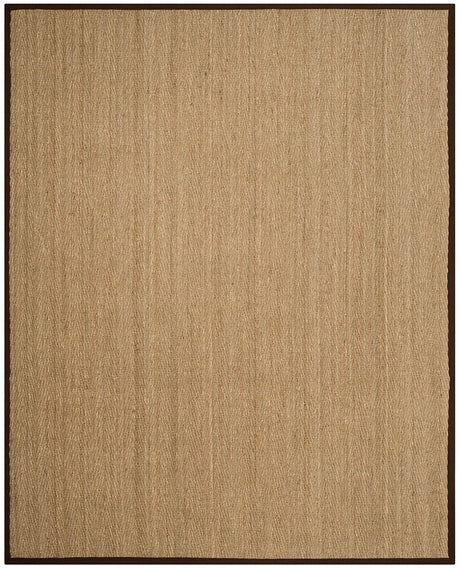 Safavieh Natural Fiber Nf115K Natural / Dark Brown Rugs.