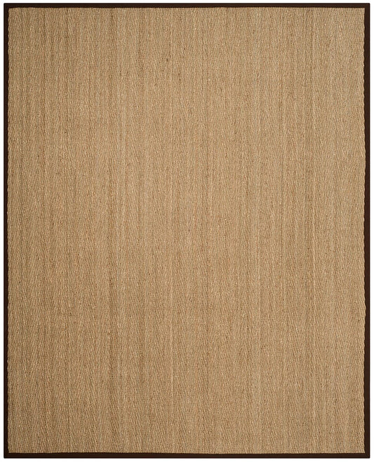 Safavieh Natural Fiber Nf115K Natural / Dark Brown Natural Fiber Area Rug