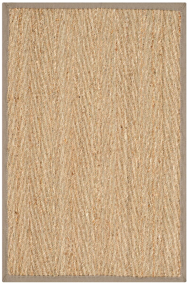 Safavieh Natural Fiber Nf115P Natural / Grey Natural Fiber Area Rug