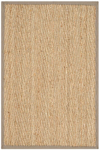 Safavieh Natural Fiber Nf115P Natural / Grey Natural Fiber Area Rug