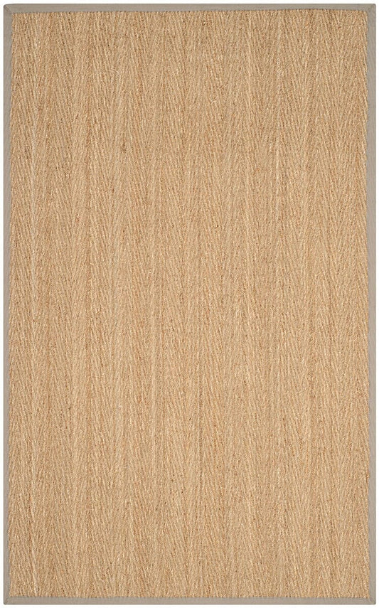 Safavieh Natural Fiber Nf115P Natural / Grey Natural Fiber Area Rug