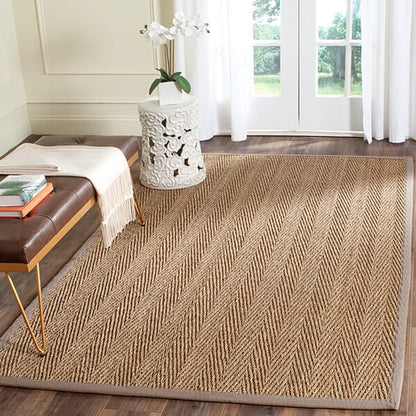 Safavieh Natural Fiber Nf115P Natural / Grey Natural Fiber Area Rug