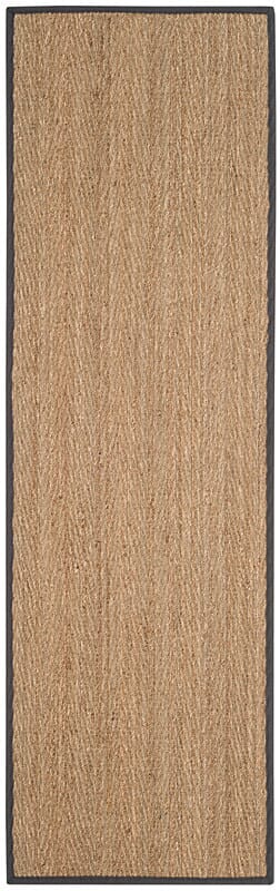 Safavieh Natural Fiber Nf115Q Natural / Dark Grey Rugs.