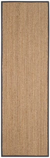 Safavieh Natural Fiber Nf115Q Natural / Dark Grey Natural Fiber Area Rug