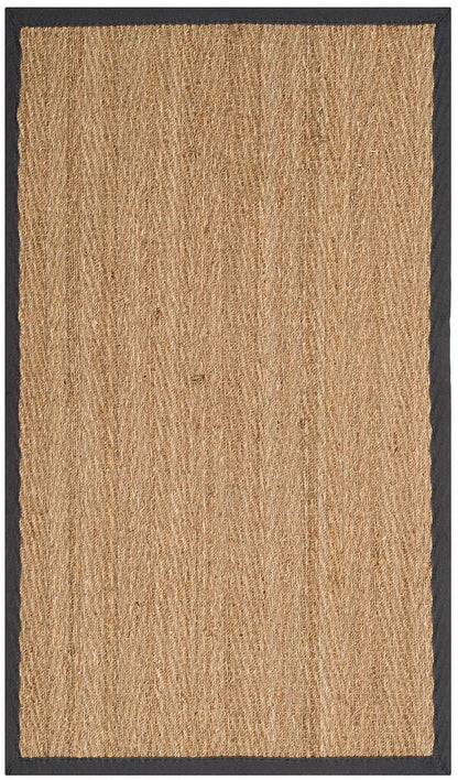 Safavieh Natural Fiber Nf115Q Natural / Dark Grey Natural Fiber Area Rug