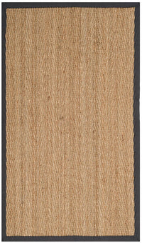 Safavieh Natural Fiber Nf115Q Natural / Dark Grey Natural Fiber Area Rug