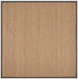 Safavieh Natural Fiber Nf115Q Natural / Dark Grey Rugs.