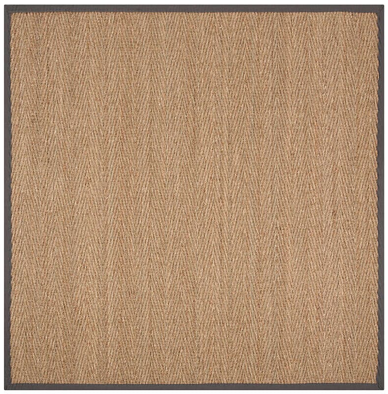 Safavieh Natural Fiber Nf115Q Natural / Dark Grey Natural Fiber Area Rug