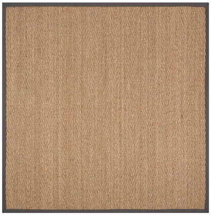 Safavieh Natural Fiber Nf115Q Natural / Dark Grey Natural Fiber Area Rug