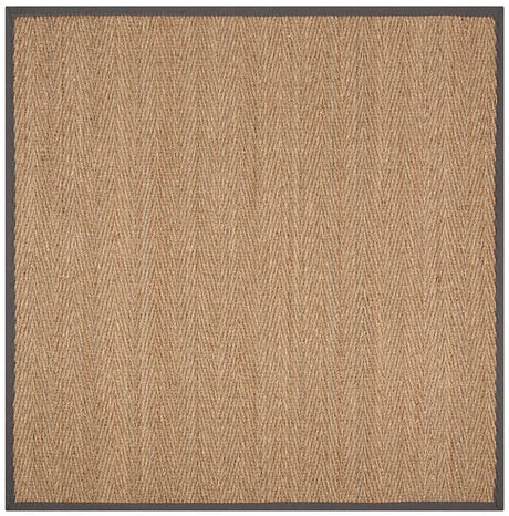 Safavieh Natural Fiber Nf115Q Natural / Dark Grey Rugs.