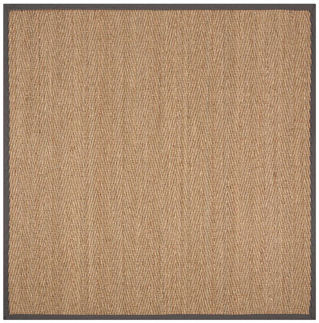 Safavieh Natural Fiber Nf115Q Natural / Dark Grey Rugs.