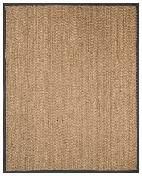 Safavieh Natural Fiber Nf115Q Natural / Dark Grey Rugs.